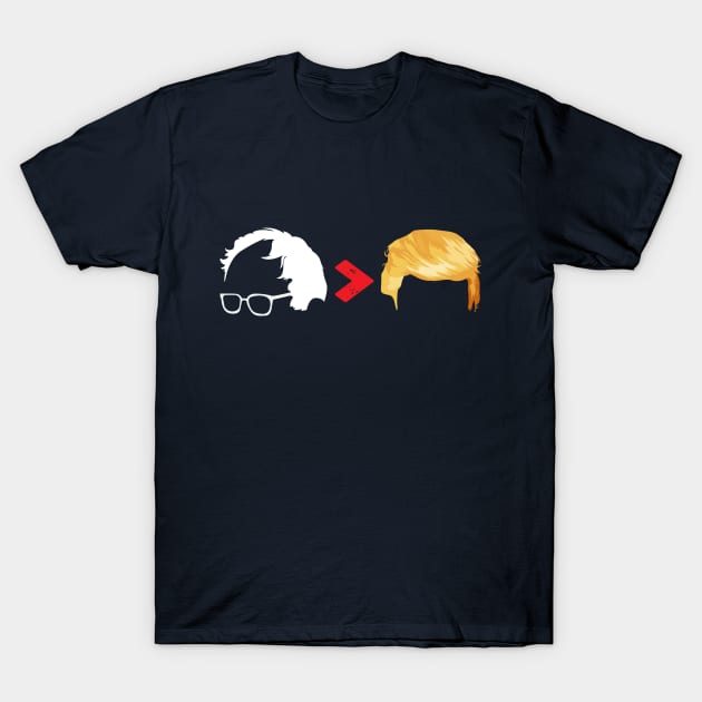 Bernie Sanders > Trump T-Shirt by Rebrand